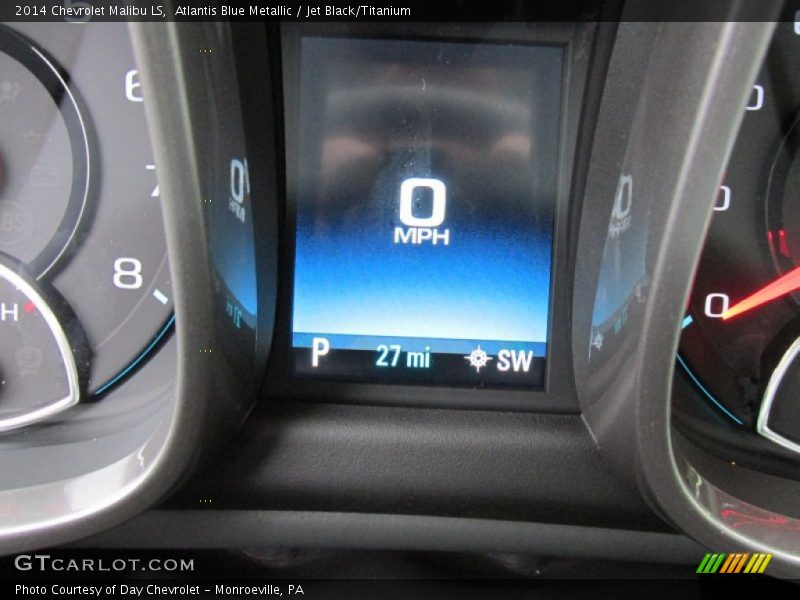 Atlantis Blue Metallic / Jet Black/Titanium 2014 Chevrolet Malibu LS