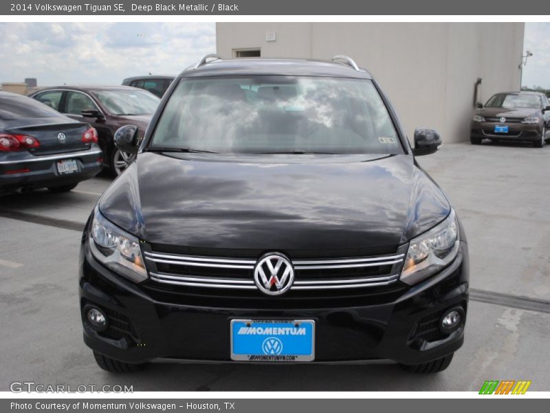 Deep Black Metallic / Black 2014 Volkswagen Tiguan SE