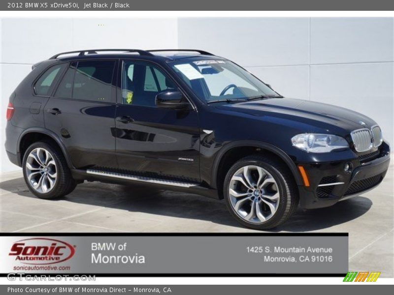 Jet Black / Black 2012 BMW X5 xDrive50i