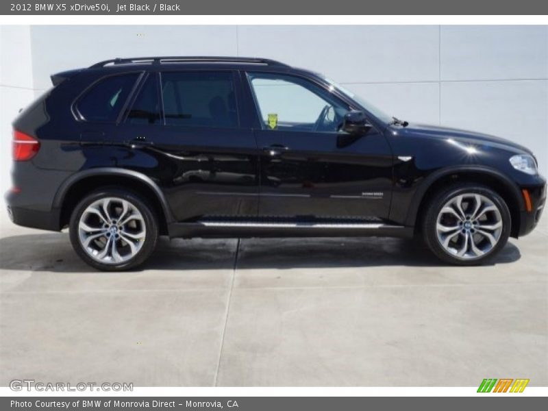 Jet Black / Black 2012 BMW X5 xDrive50i
