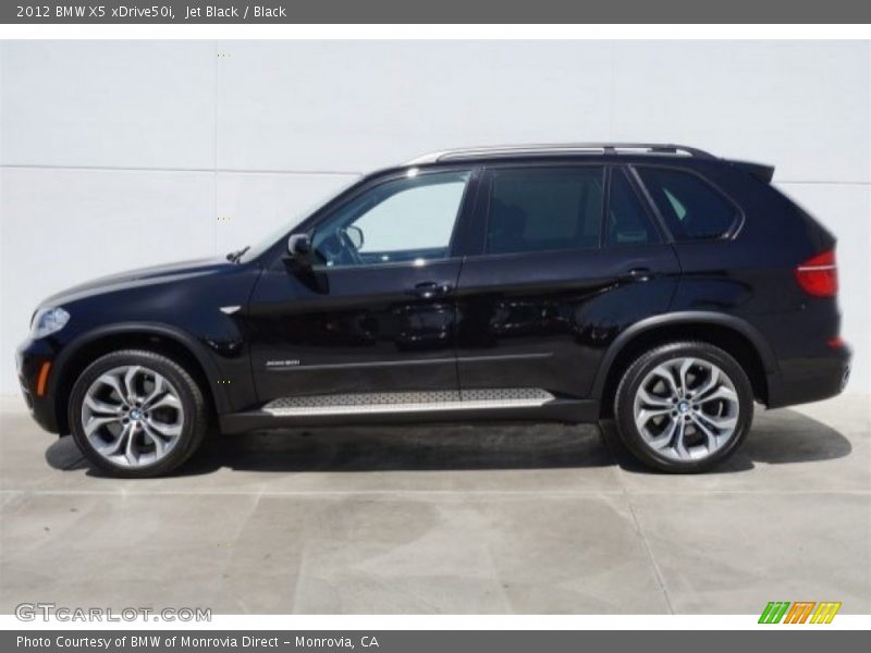 Jet Black / Black 2012 BMW X5 xDrive50i