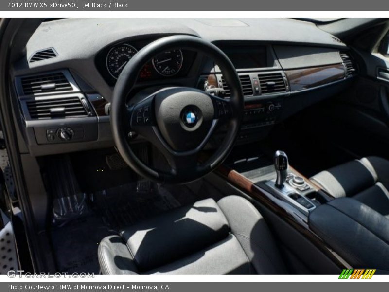 Jet Black / Black 2012 BMW X5 xDrive50i