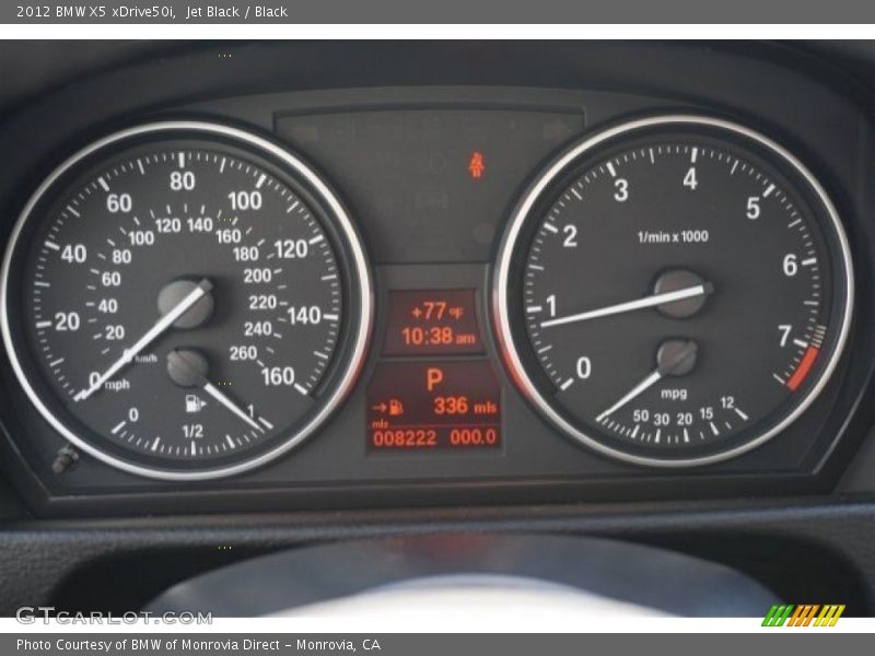 Jet Black / Black 2012 BMW X5 xDrive50i