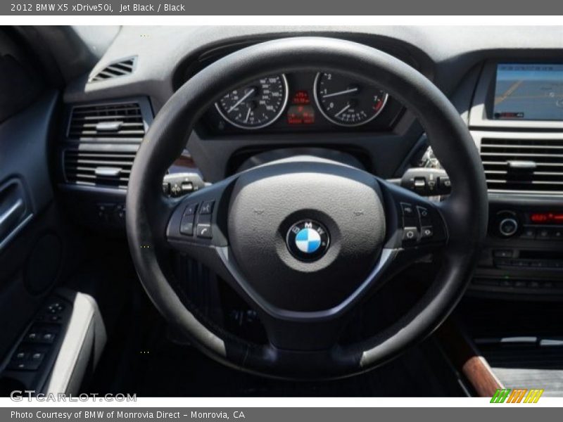 Jet Black / Black 2012 BMW X5 xDrive50i