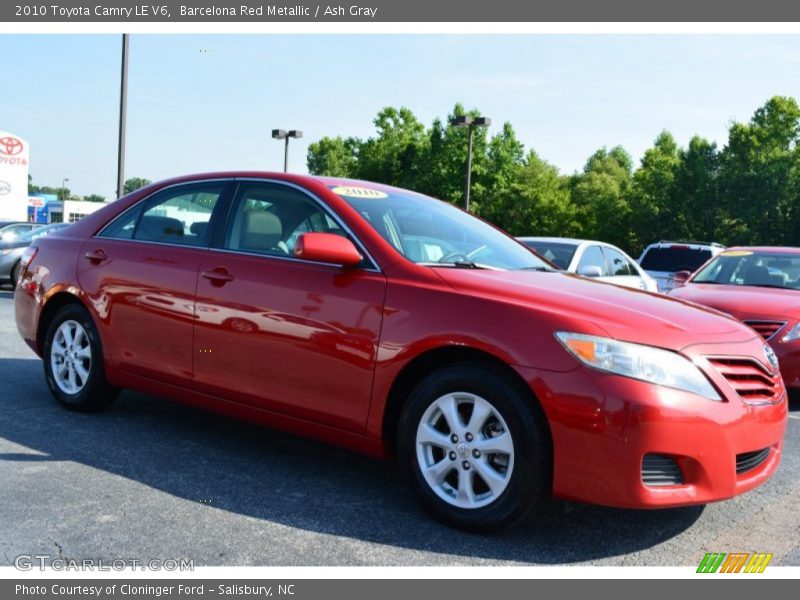 Barcelona Red Metallic / Ash Gray 2010 Toyota Camry LE V6