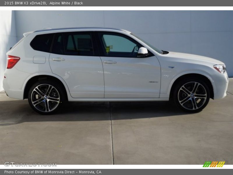 Alpine White / Black 2015 BMW X3 xDrive28i