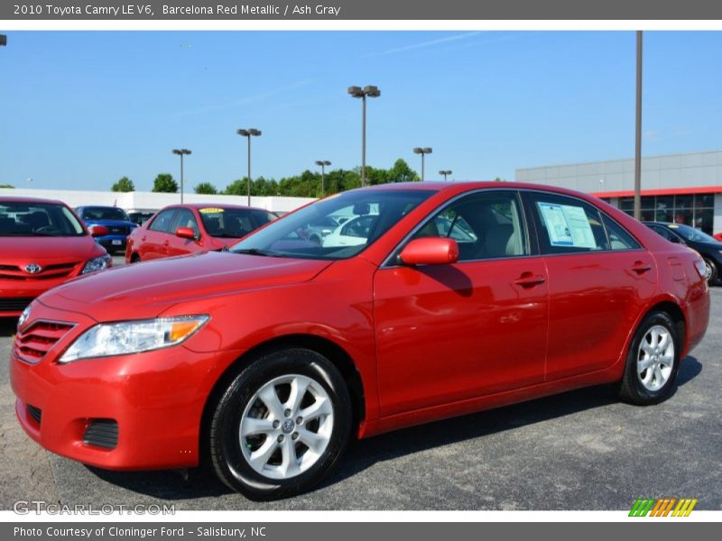 Barcelona Red Metallic / Ash Gray 2010 Toyota Camry LE V6