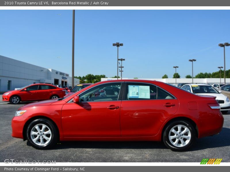 Barcelona Red Metallic / Ash Gray 2010 Toyota Camry LE V6
