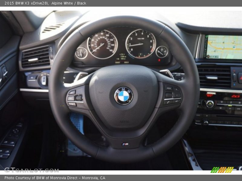 Alpine White / Black 2015 BMW X3 xDrive28i