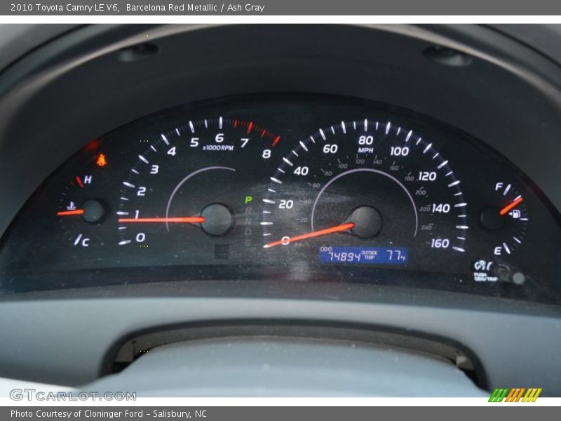 Barcelona Red Metallic / Ash Gray 2010 Toyota Camry LE V6