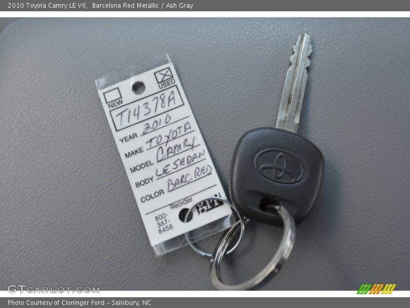 Barcelona Red Metallic / Ash Gray 2010 Toyota Camry LE V6