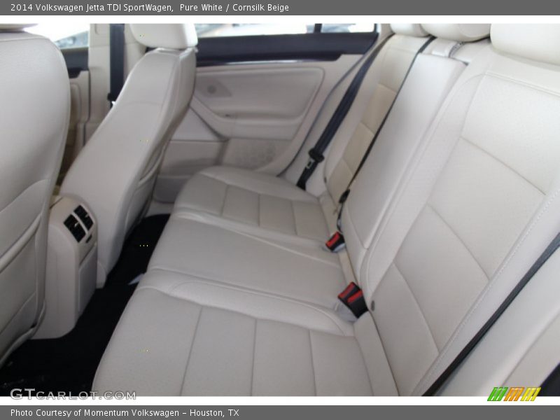 Pure White / Cornsilk Beige 2014 Volkswagen Jetta TDI SportWagen