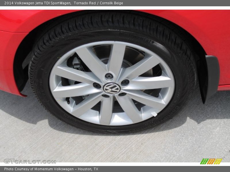 Tornado Red / Cornsilk Beige 2014 Volkswagen Jetta TDI SportWagen