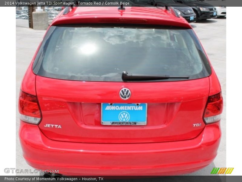 Tornado Red / Cornsilk Beige 2014 Volkswagen Jetta TDI SportWagen