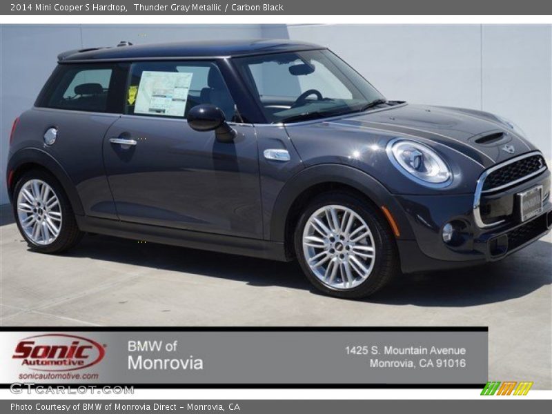 Thunder Gray Metallic / Carbon Black 2014 Mini Cooper S Hardtop