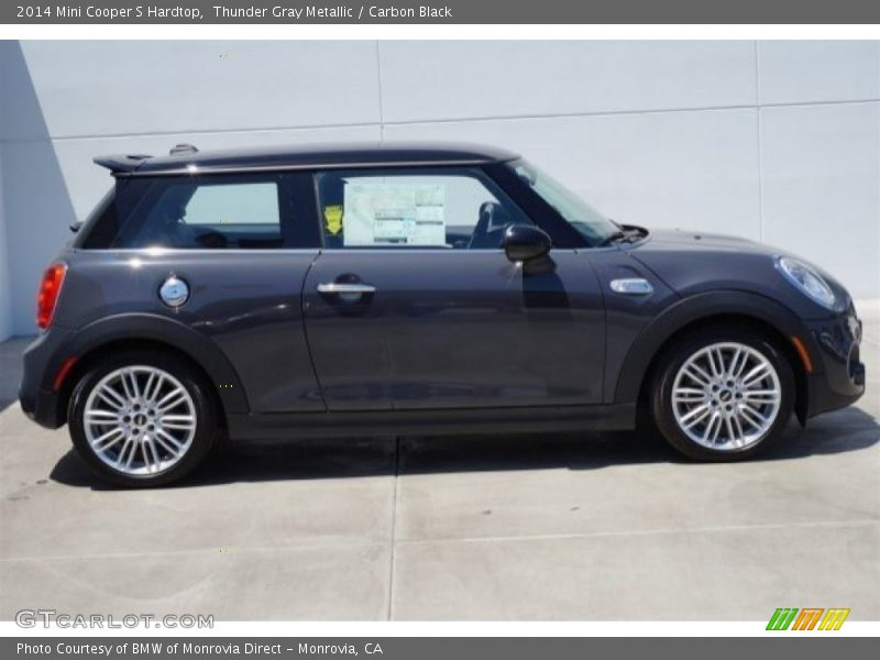 Thunder Gray Metallic / Carbon Black 2014 Mini Cooper S Hardtop
