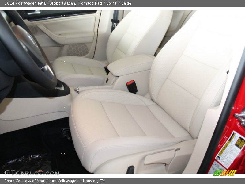 Tornado Red / Cornsilk Beige 2014 Volkswagen Jetta TDI SportWagen