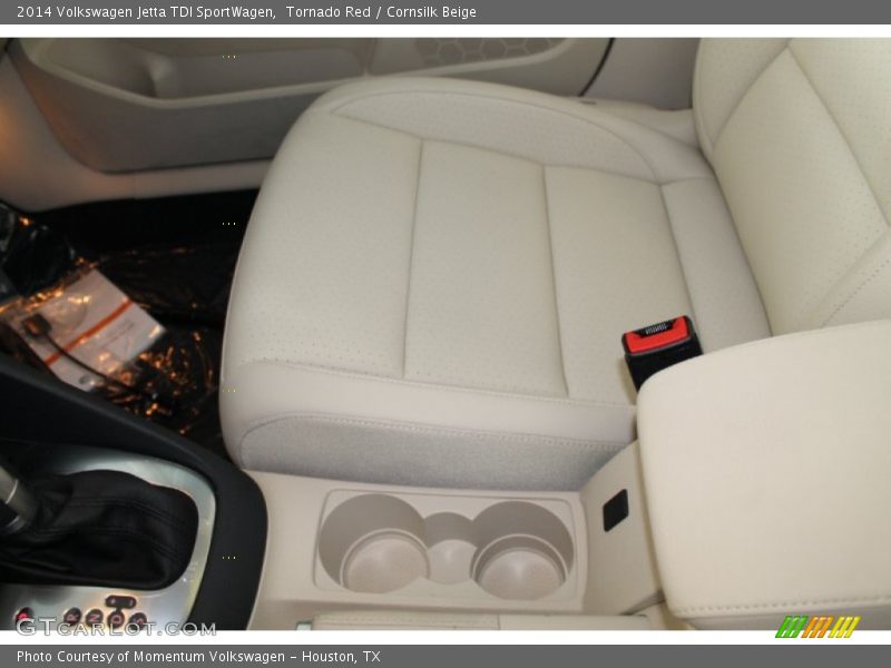 Tornado Red / Cornsilk Beige 2014 Volkswagen Jetta TDI SportWagen