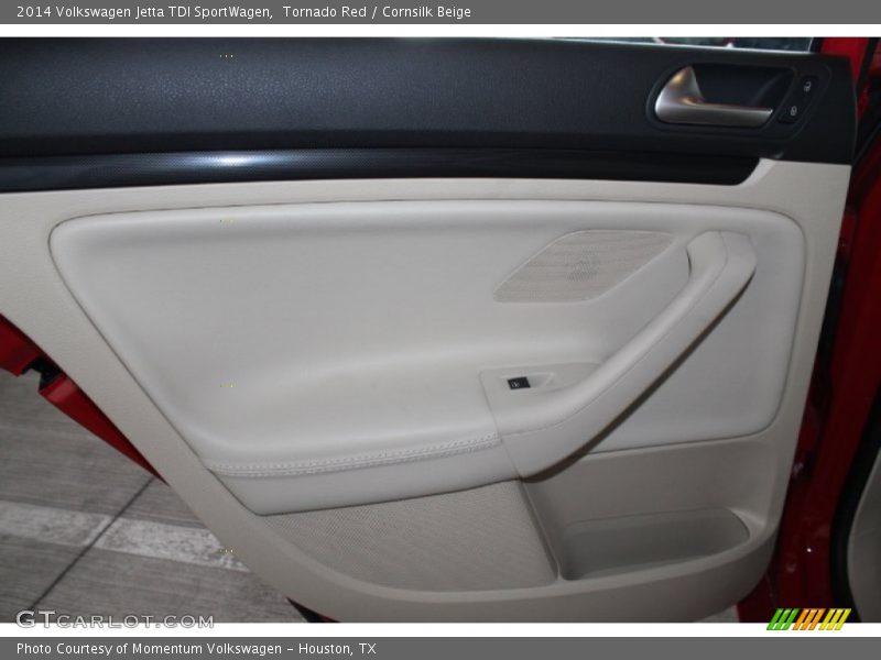 Tornado Red / Cornsilk Beige 2014 Volkswagen Jetta TDI SportWagen