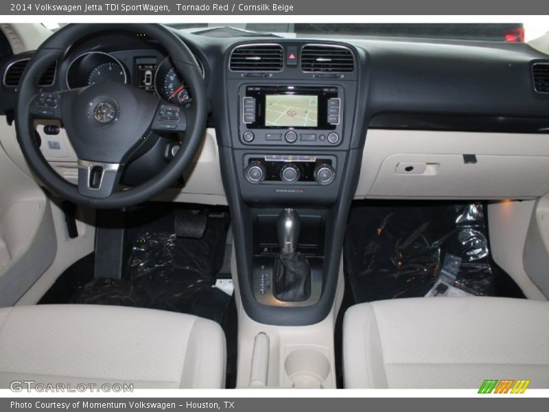 Tornado Red / Cornsilk Beige 2014 Volkswagen Jetta TDI SportWagen
