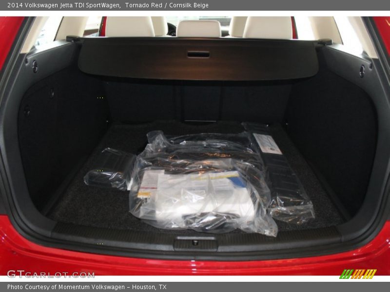 Tornado Red / Cornsilk Beige 2014 Volkswagen Jetta TDI SportWagen