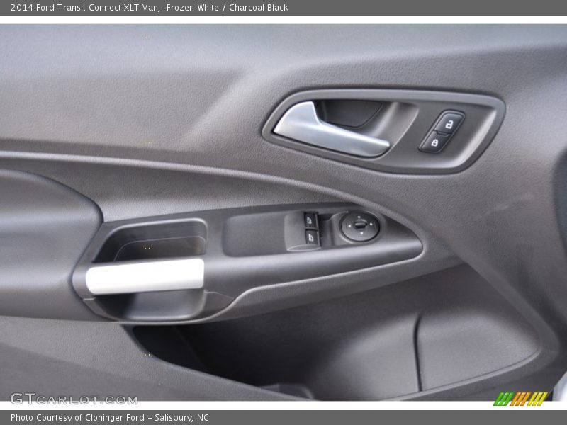 Frozen White / Charcoal Black 2014 Ford Transit Connect XLT Van