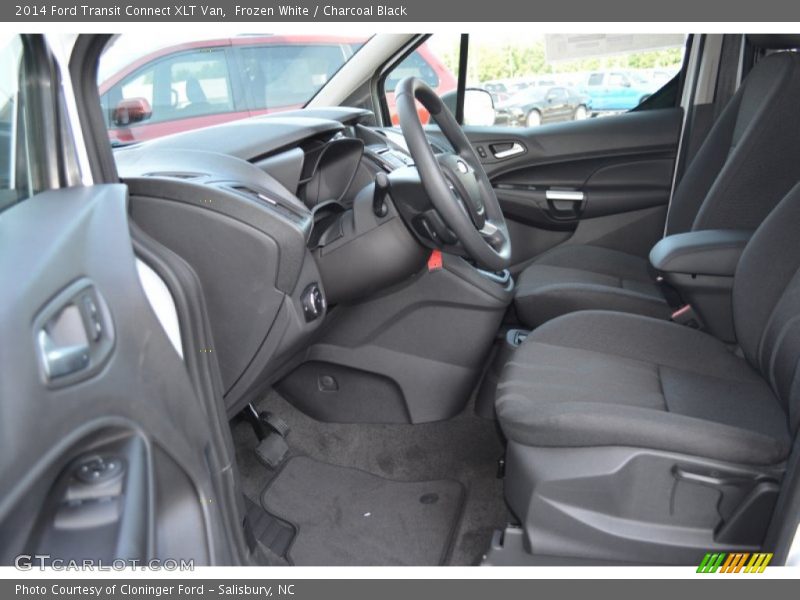 Frozen White / Charcoal Black 2014 Ford Transit Connect XLT Van