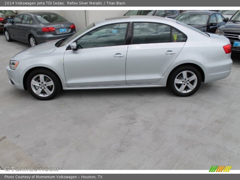 Reflex Silver Metallic / Titan Black 2014 Volkswagen Jetta TDI Sedan