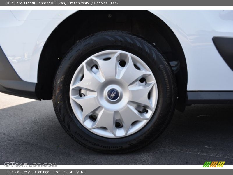 Frozen White / Charcoal Black 2014 Ford Transit Connect XLT Van