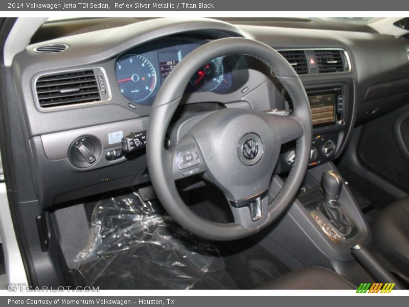 Reflex Silver Metallic / Titan Black 2014 Volkswagen Jetta TDI Sedan
