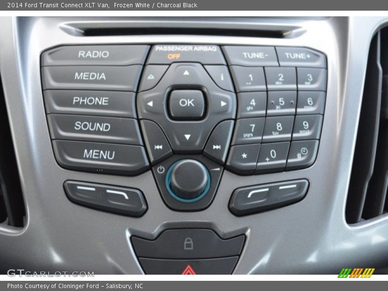 Frozen White / Charcoal Black 2014 Ford Transit Connect XLT Van