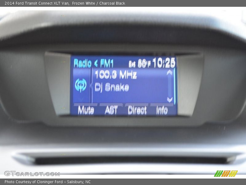 Frozen White / Charcoal Black 2014 Ford Transit Connect XLT Van