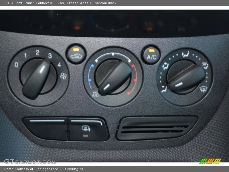 Frozen White / Charcoal Black 2014 Ford Transit Connect XLT Van