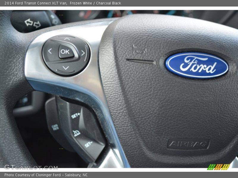 Frozen White / Charcoal Black 2014 Ford Transit Connect XLT Van