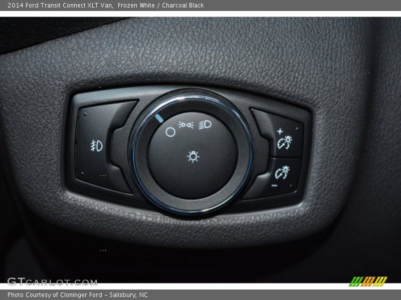 Frozen White / Charcoal Black 2014 Ford Transit Connect XLT Van