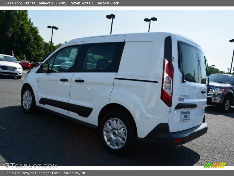Frozen White / Charcoal Black 2014 Ford Transit Connect XLT Van