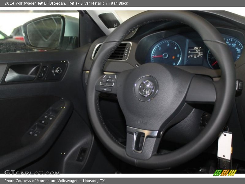 Reflex Silver Metallic / Titan Black 2014 Volkswagen Jetta TDI Sedan
