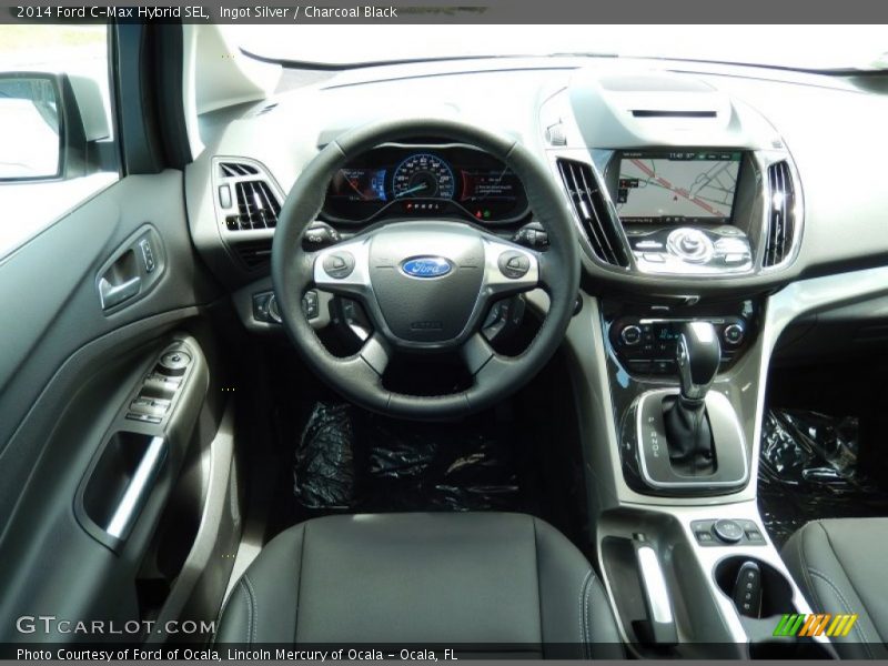 Ingot Silver / Charcoal Black 2014 Ford C-Max Hybrid SEL