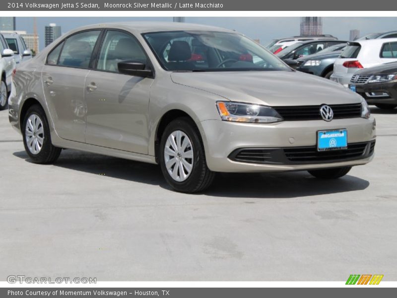 Moonrock Silver Metallic / Latte Macchiato 2014 Volkswagen Jetta S Sedan