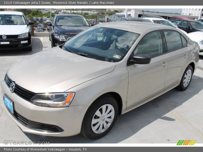 Moonrock Silver Metallic / Latte Macchiato 2014 Volkswagen Jetta S Sedan