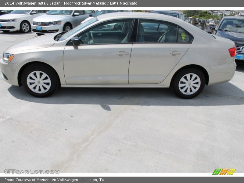 Moonrock Silver Metallic / Latte Macchiato 2014 Volkswagen Jetta S Sedan