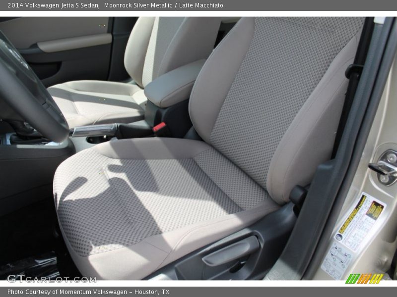 Moonrock Silver Metallic / Latte Macchiato 2014 Volkswagen Jetta S Sedan