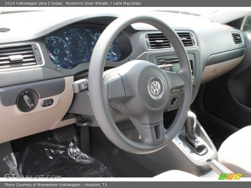 Moonrock Silver Metallic / Latte Macchiato 2014 Volkswagen Jetta S Sedan