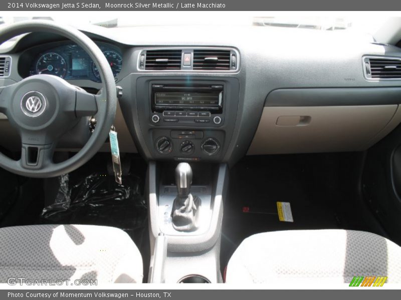 Moonrock Silver Metallic / Latte Macchiato 2014 Volkswagen Jetta S Sedan