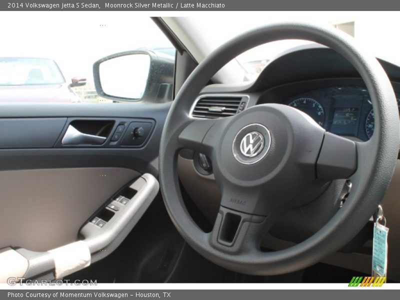 Moonrock Silver Metallic / Latte Macchiato 2014 Volkswagen Jetta S Sedan
