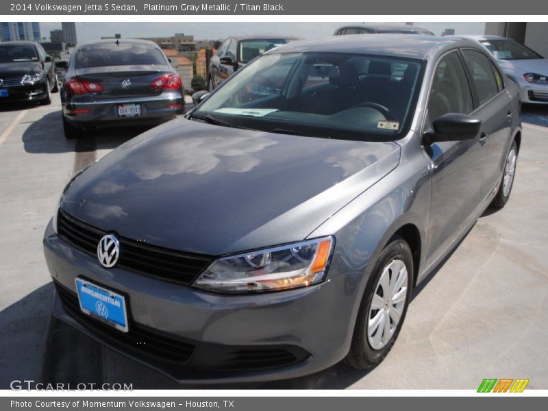 Platinum Gray Metallic / Titan Black 2014 Volkswagen Jetta S Sedan