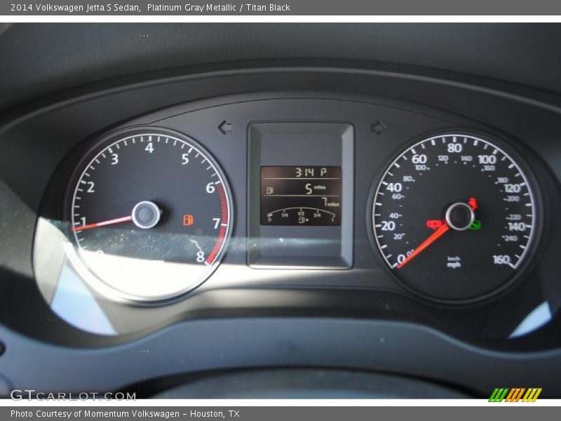 Platinum Gray Metallic / Titan Black 2014 Volkswagen Jetta S Sedan