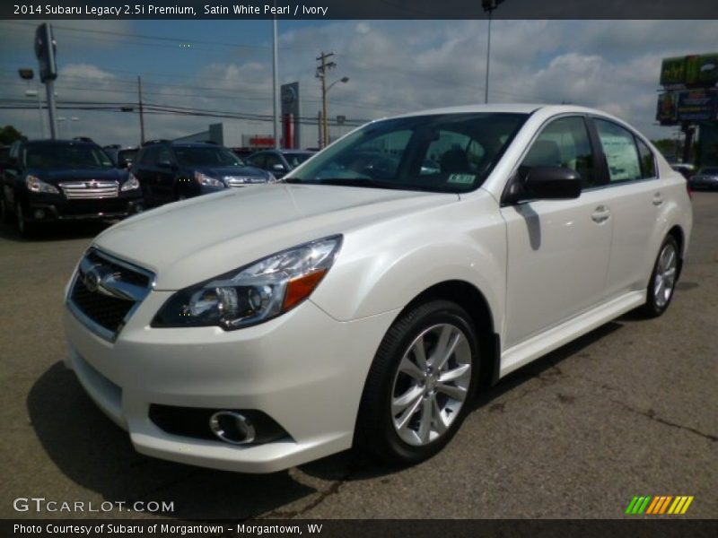 Satin White Pearl / Ivory 2014 Subaru Legacy 2.5i Premium