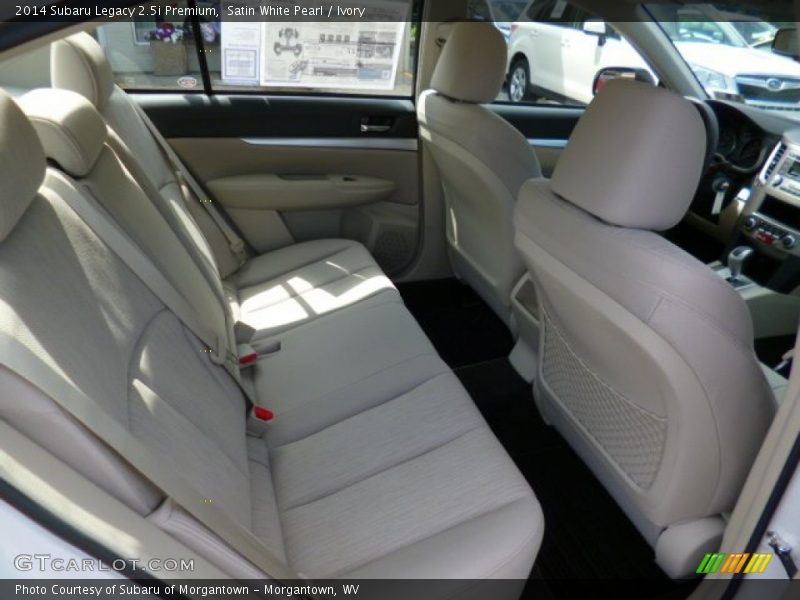 Satin White Pearl / Ivory 2014 Subaru Legacy 2.5i Premium