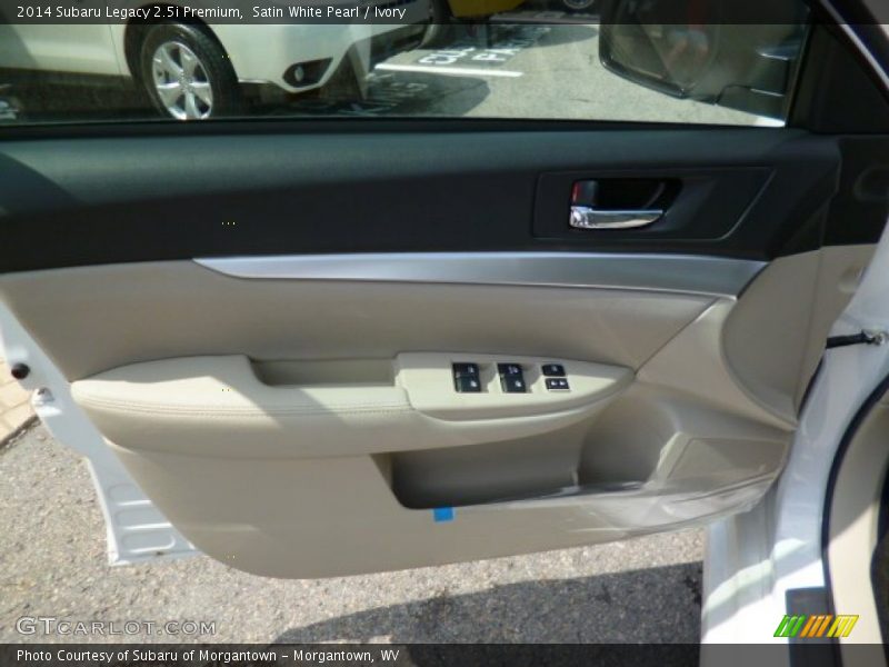 Satin White Pearl / Ivory 2014 Subaru Legacy 2.5i Premium